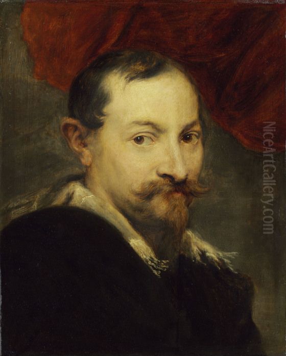 Portrait of the painter Jan Wildens Oil Painting by Sir Anthony Van Dyck