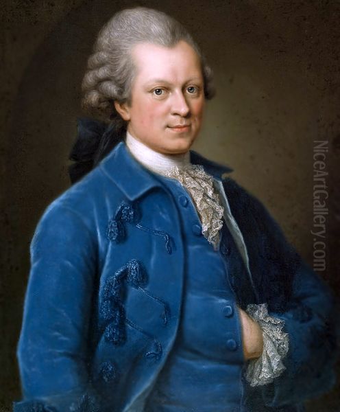 Portrait of Gotthold Ephraim Lessing Oil Painting by Anna Rosina de Gasc
