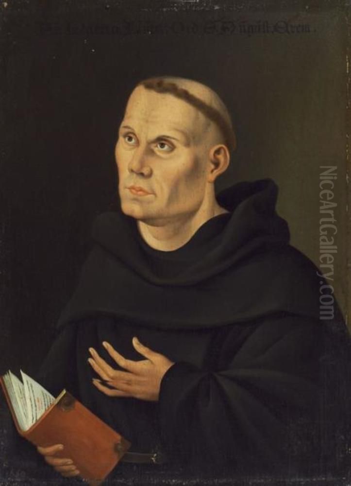 Martin Luther Oil Painting by Lucas Cranach the Elder