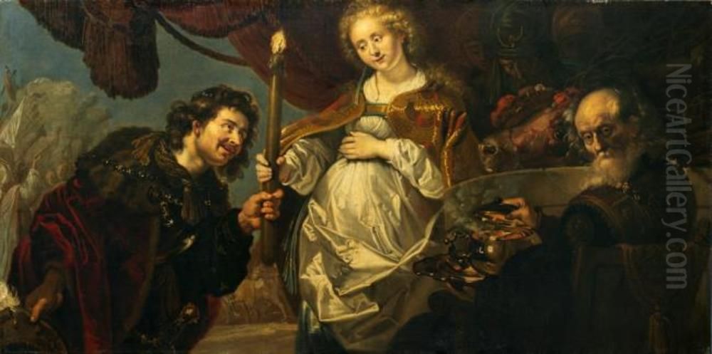 Aethiopica) Oil Painting by Karel van Mander III