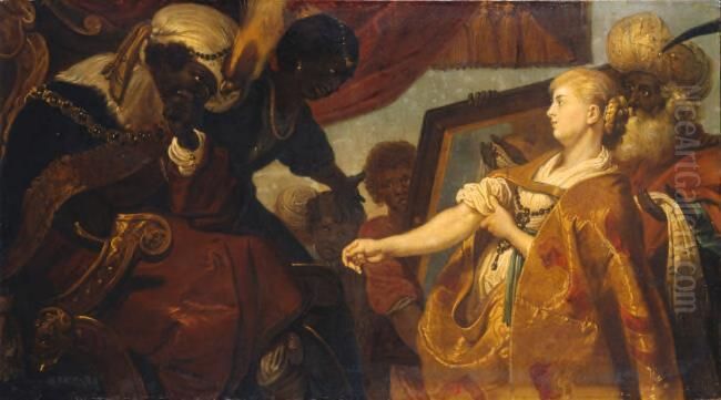 Aethiopica) Oil Painting by Karel van Mander III