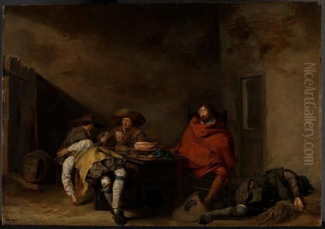 The Guardroom Oil Painting by Pieter Codde