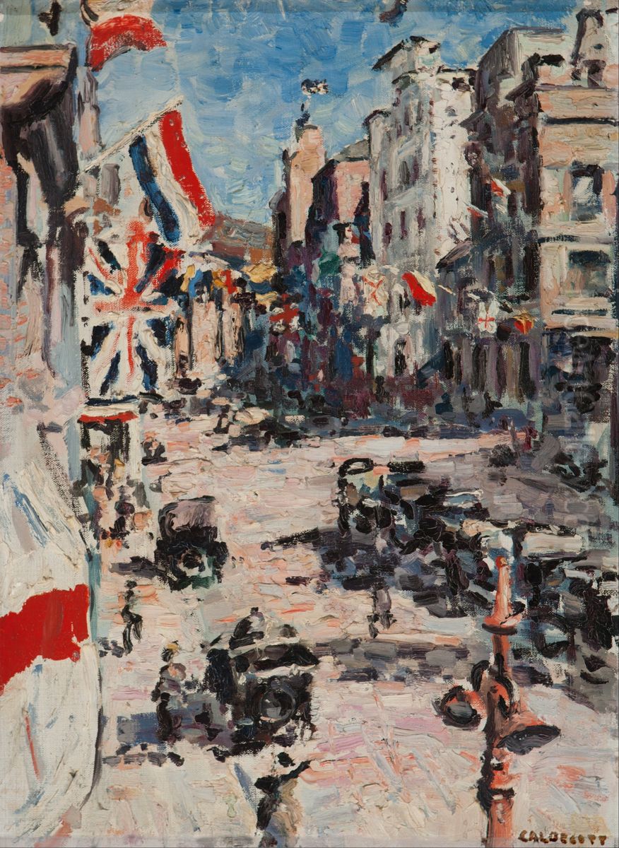Royal Visit 1925 Oil Painting by unknown