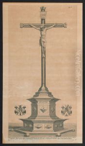 Beeldhouwwerk van de kruisiging op de Meir, Antwerpen