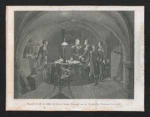 Chasse wordt in zijne kazemat door Gerard en de Fransche Prinsen bezocht.