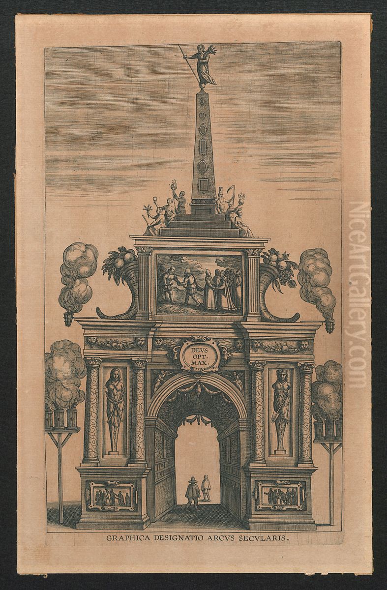 Triomfboog van de eeuwwisseling Oil Painting by Print Room of the University of Antwerp