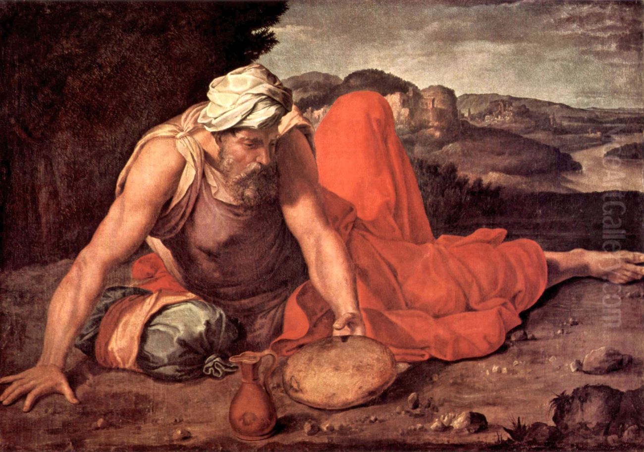 Der Prophet Elias Oil Painting by Daniele da Volterra