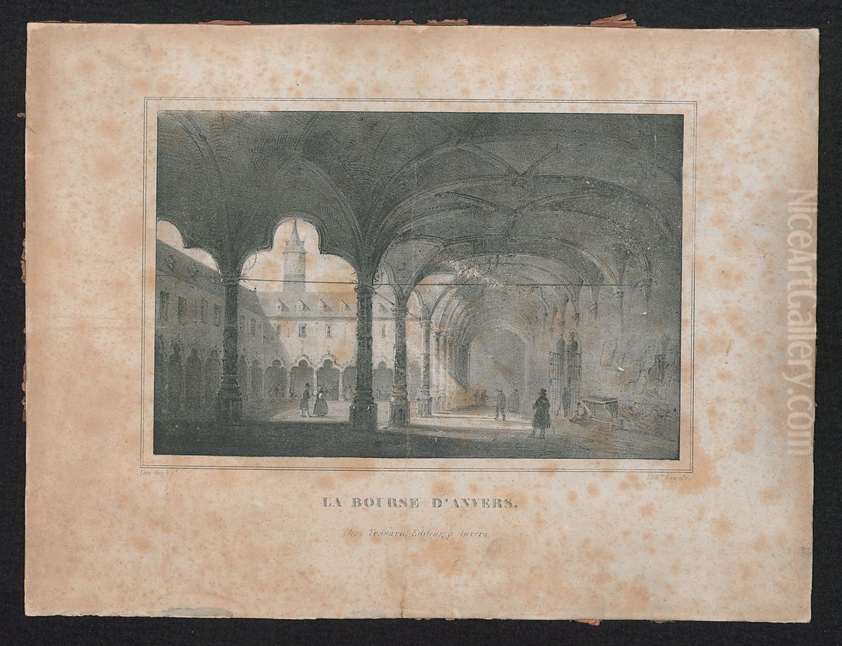 De Beurs van Antwerpen Oil Painting by Print Room of the University of Antwerp