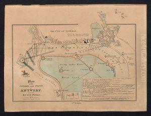 Plan van de citadel en forten van Antwerpen