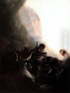 Bandits shooting their prisoners