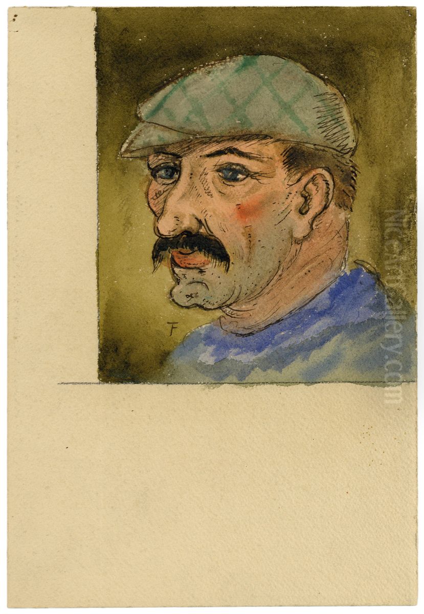 Portret van een boer Oil Painting by Felix Timmermans