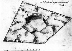 Experimental design for a commune house (floor plan)