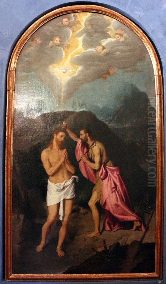 Baptism of Christ Oil Painting by Giovanni Battista Moroni