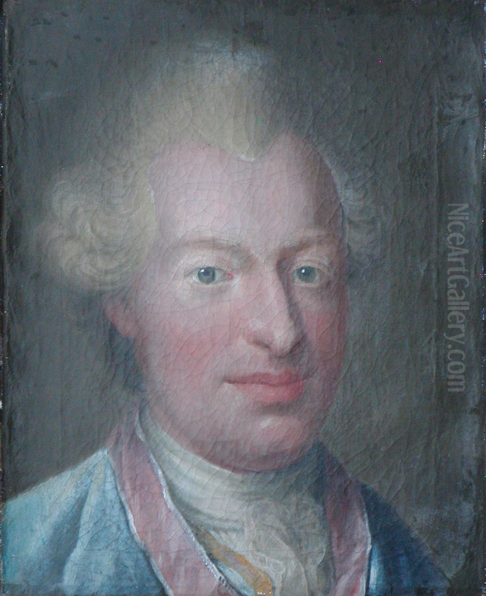 Johann Frederik Struensee Oil Painting by Christian August Lorentzen