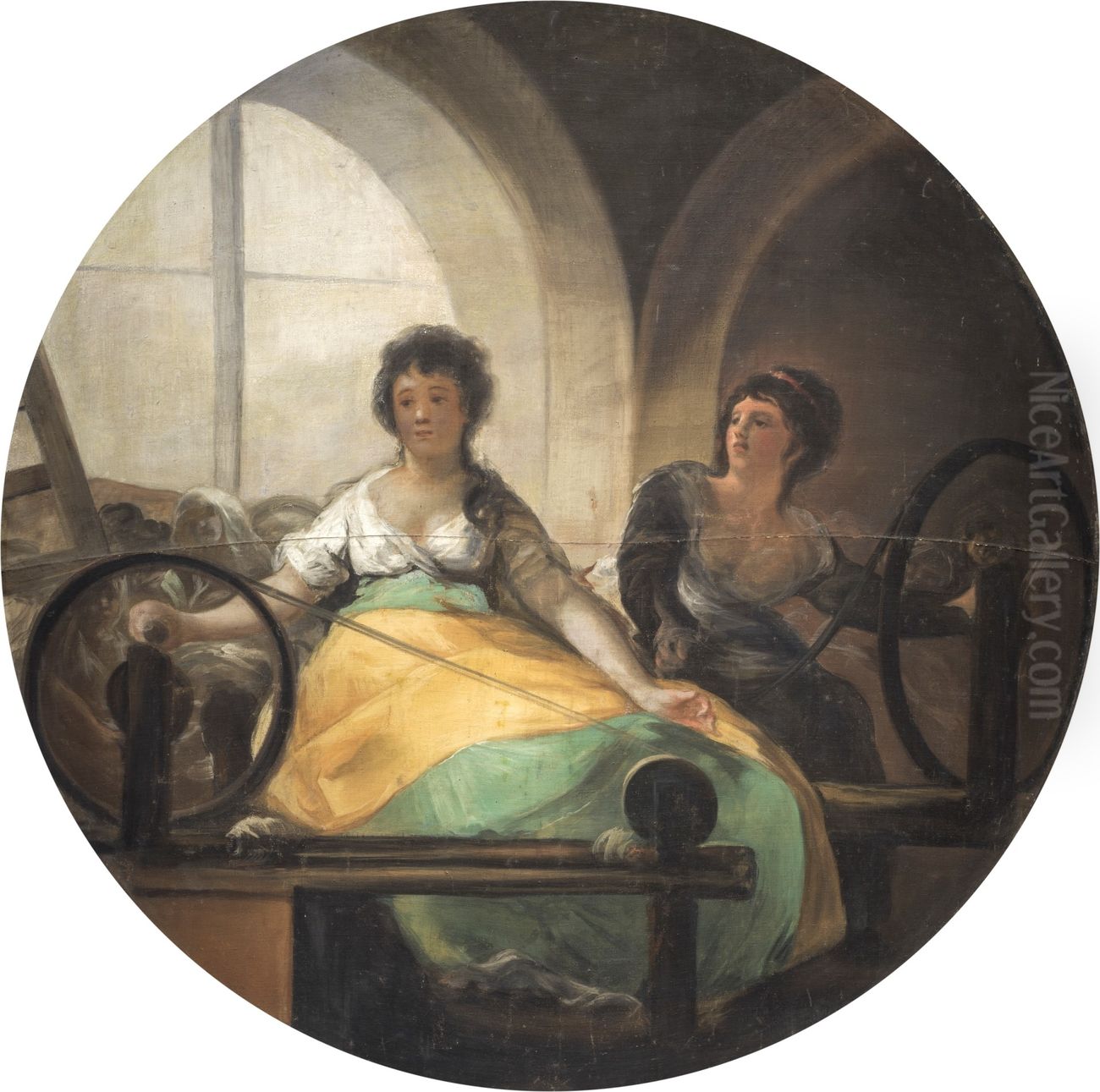 Alegoria de la Industria Oil Painting by Francisco Goya Fuendetodos