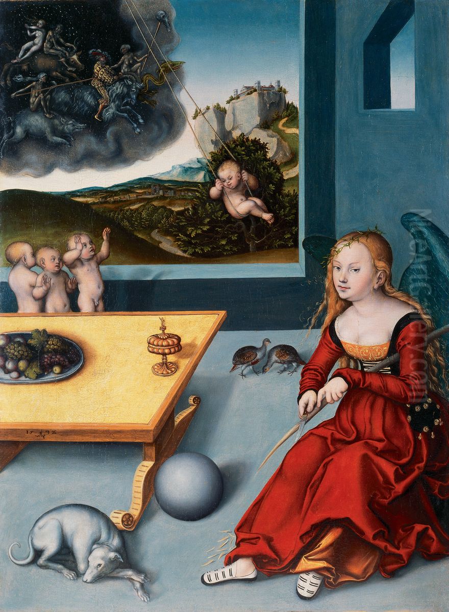La Melancolie Oil Painting by Lucas Cranach the Elder