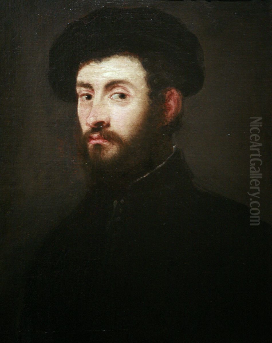Portrait d'homme en buste Oil Painting by Jacopo Tintoretto