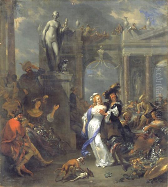 Le Fils prodigue Oil Painting by Nicolaes Pieterszoon Berchem