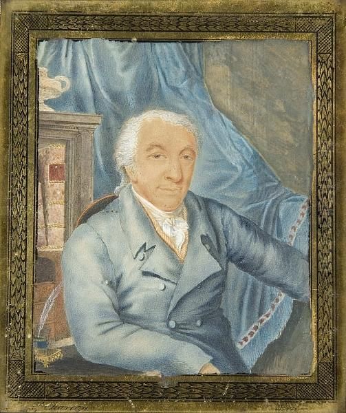 Portrait Of Lewis Vuillamy Oil Painting by Gabriel Charton