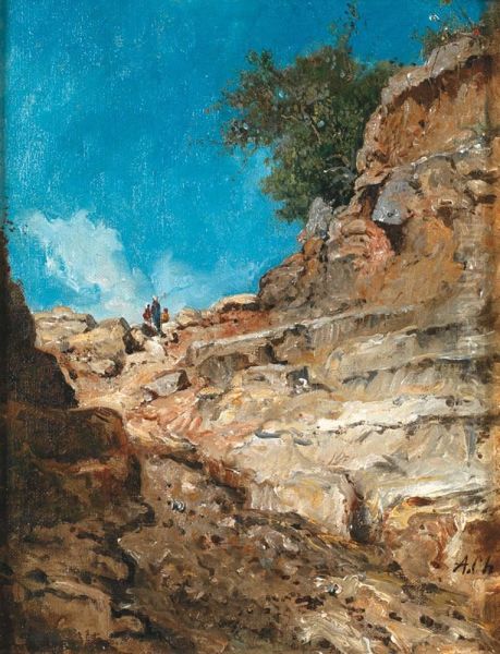 Paysage D'algerie Oil Painting by Marc Alfred Chataud