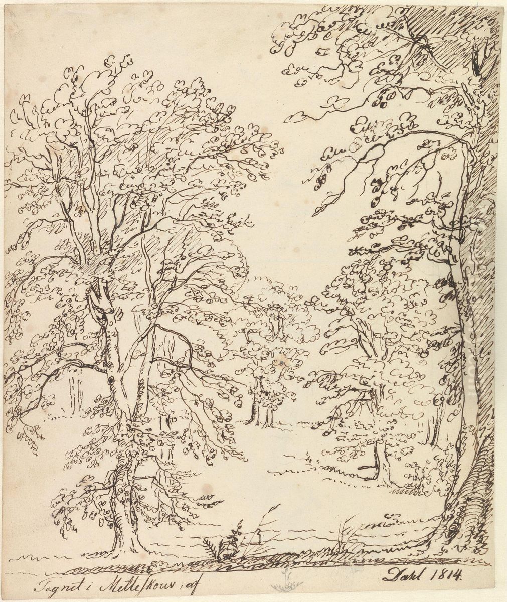 From Metteskov Oil Painting by Johan Wilhelm Ludwig Dahl