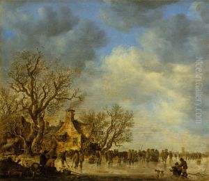 Eisvergnugen vor einem Wirtshaus