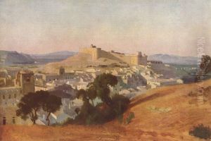 View of Villeneuve-les-Avignon, Saint-Andre Castle