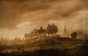 Landscape with Two Horsecarts