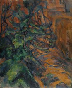 Rochers et branches a Bibemus