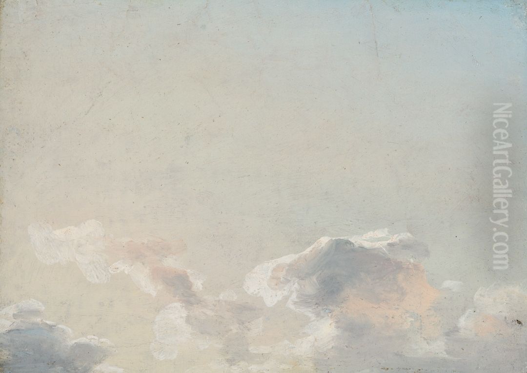 Cloud Study Oil Painting by Johan Wilhelm Ludwig Dahl
