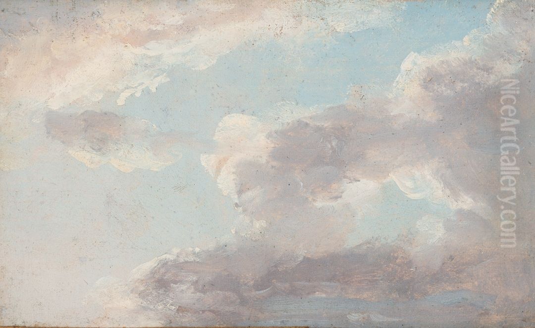 Cloud Study Oil Painting by Johan Wilhelm Ludwig Dahl