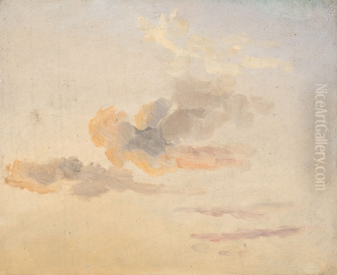 Cloud Study Oil Painting by Johan Wilhelm Ludwig Dahl