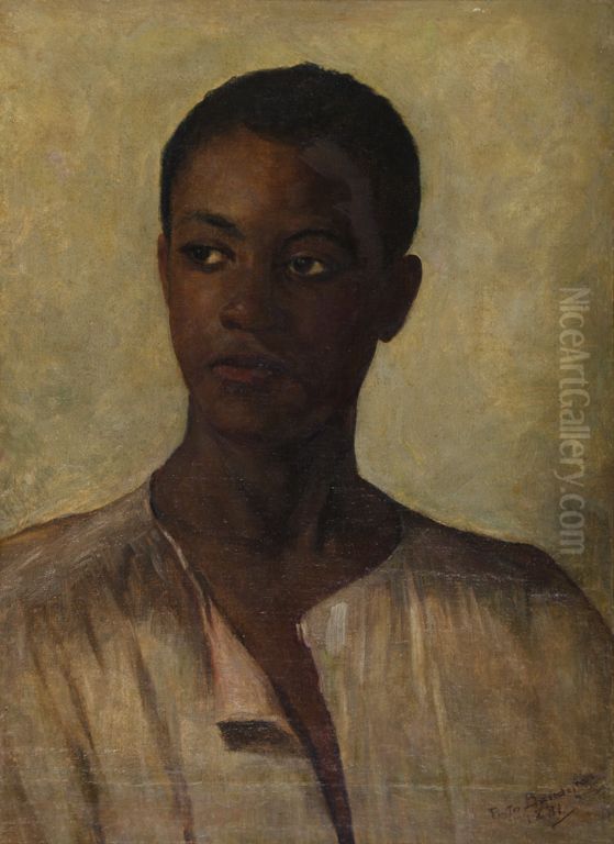 Cabeca de Homem Oil Painting by Antonio Rafael Pinto Bandeira