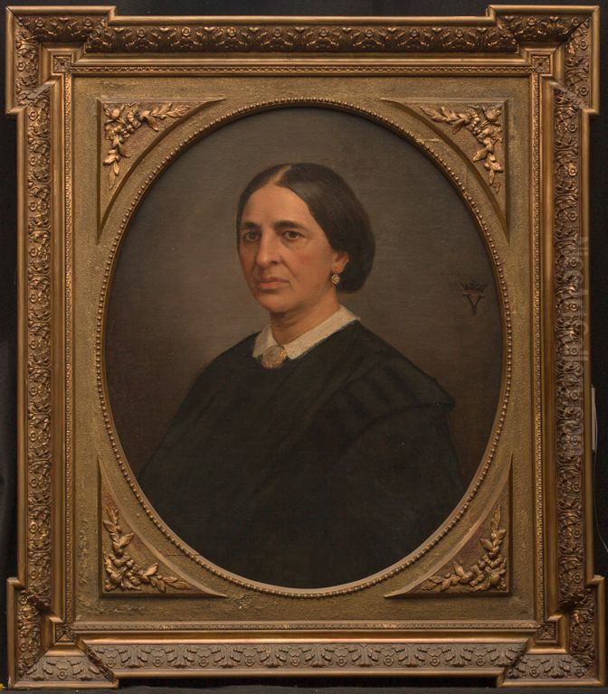 Ilidia Mafalda de Souza Queiroz -Marquesa de Valenca Oil Painting by unknown