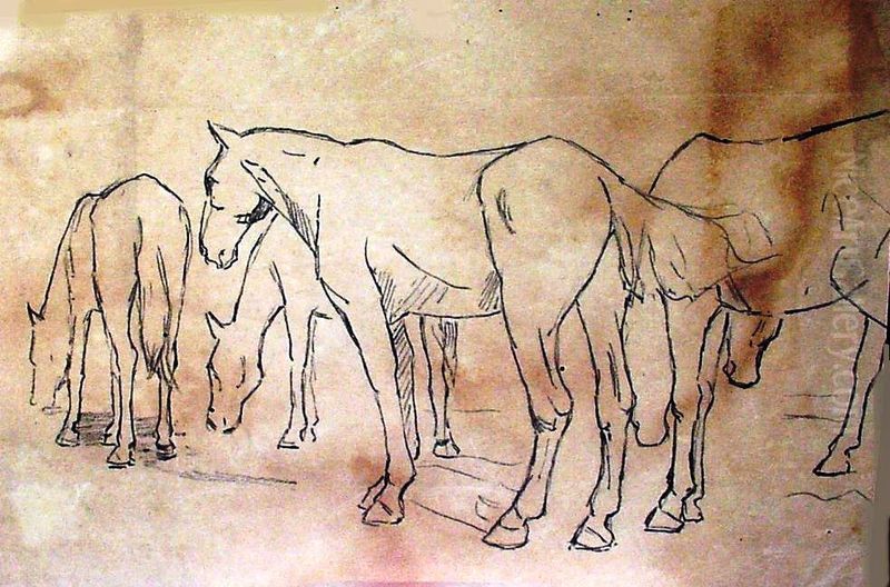 Cavalos Oil Painting by unknown