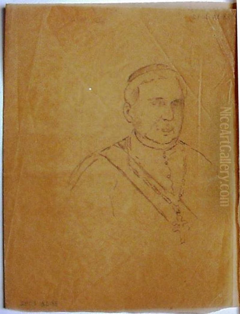 Busto de Autoridade Eclesiastica Oil Painting by unknown