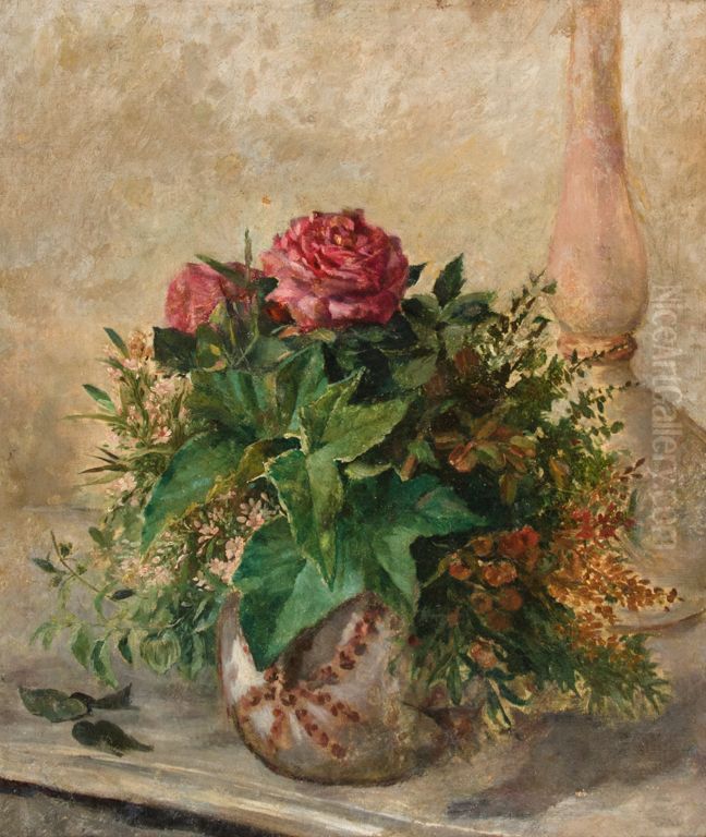 Flores Oil Painting by Antonio Rafael Pinto Bandeira