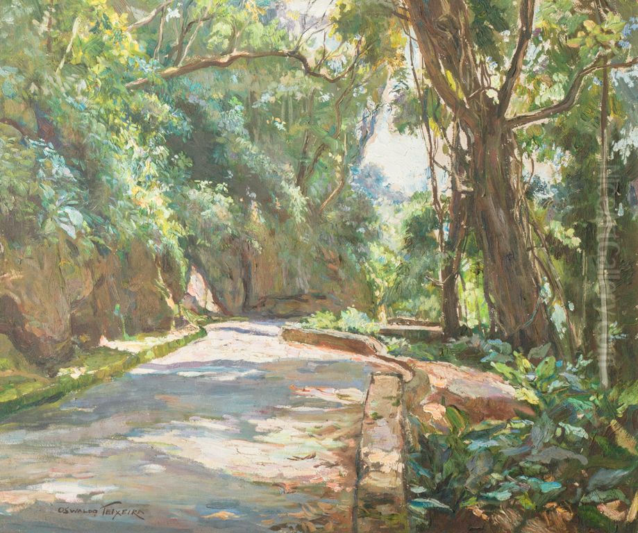 Paineiras Oil Painting by Oswaldo Teixeira