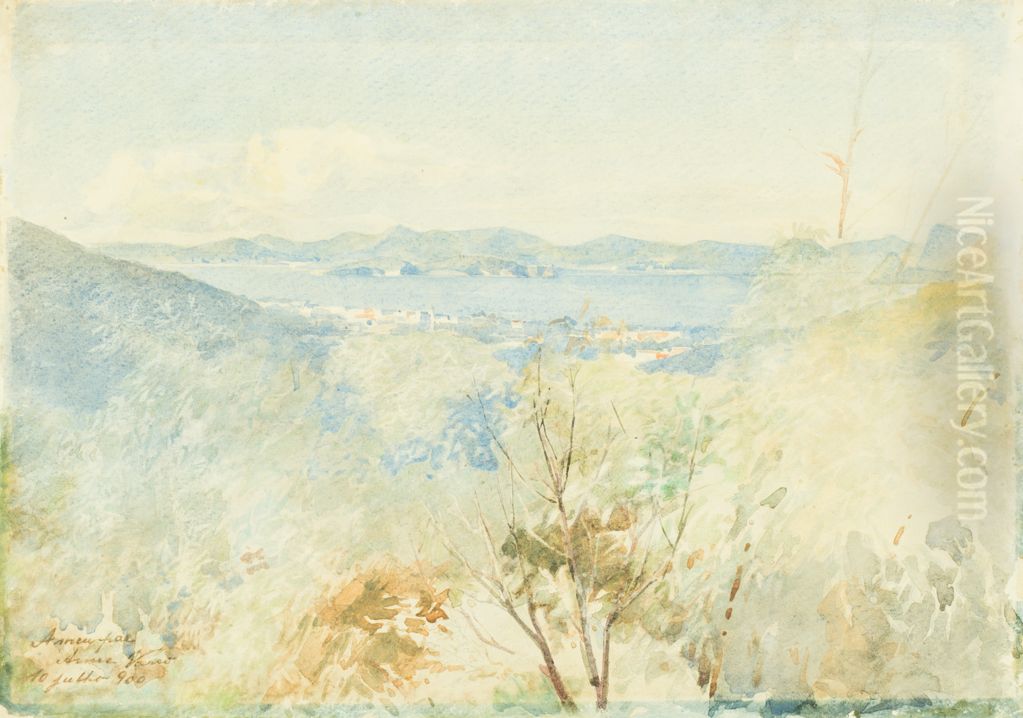 Panorama da Baia de Guanabara Oil Painting by unknown