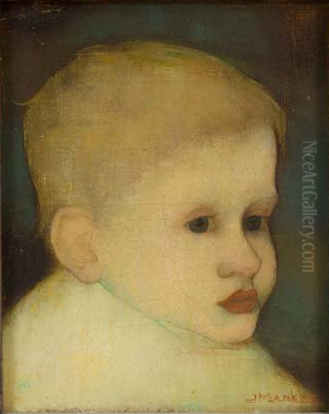 Kinderkopje Oil Painting by Jan Mankes