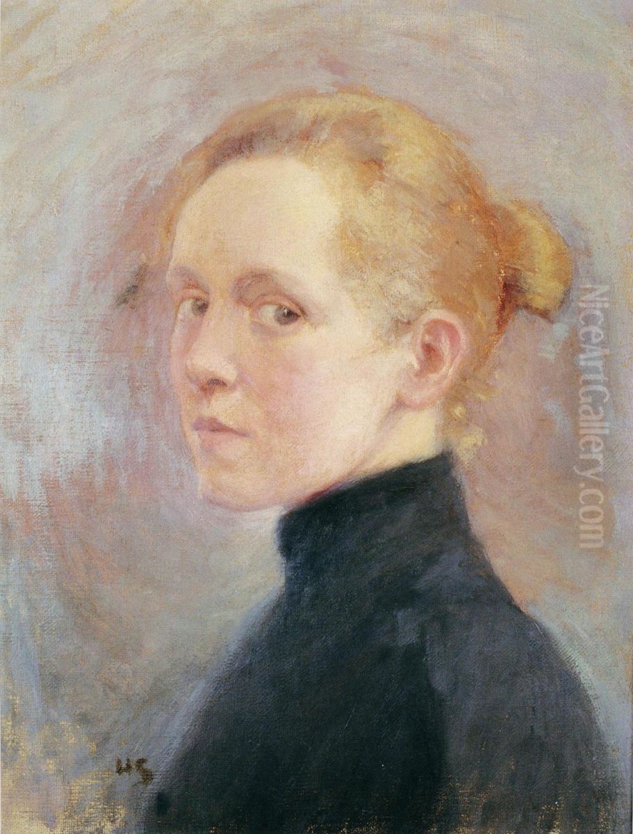 Self-Portrait Oil Painting by Helene Schjerfbeck
