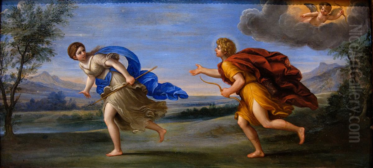 Apollon et Daphne Oil Painting by Francesco Albani