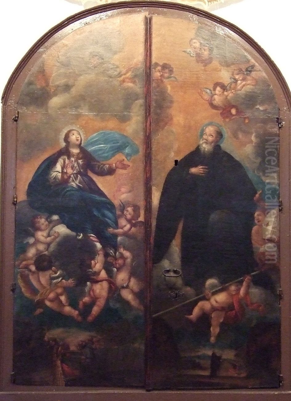 Assumption of the Virgin Mary and Saint Inigo Oil Painting by Francisco Goya Fuendetodos