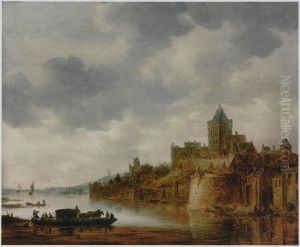 River Landscape with View of Valkhof, Nijmegen