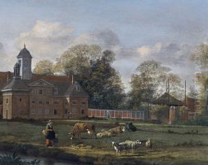 Gezicht op kasteel Goudestein bij Maarssen