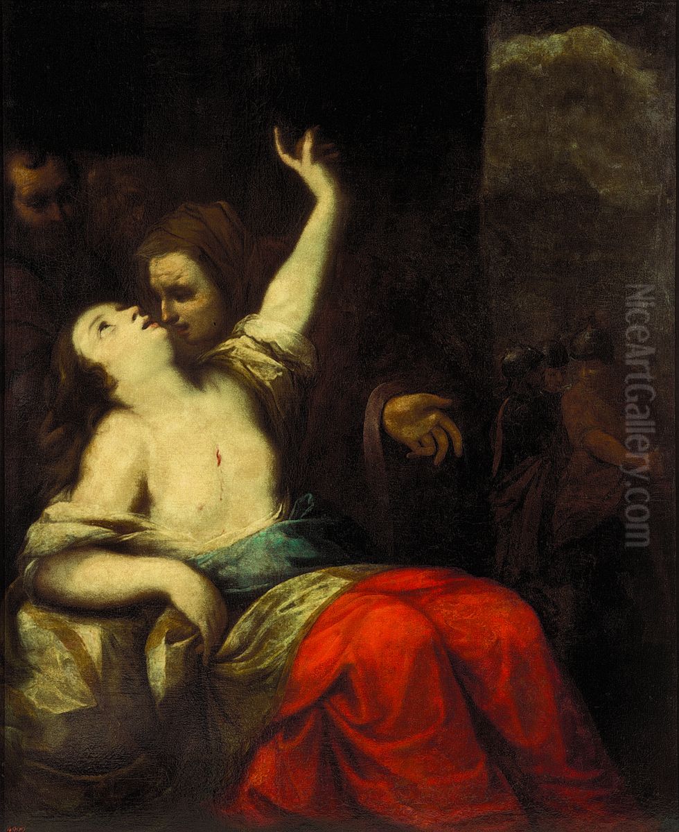 The Death of Camilla Oil Painting by Carlo Cignani