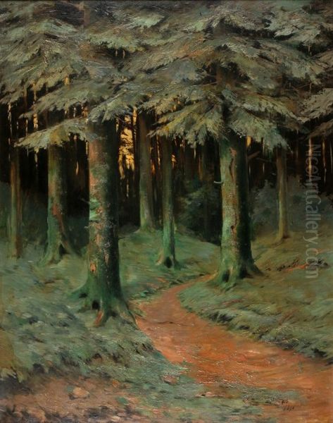 Foret de Kichompre Oil Painting by Camille Martin