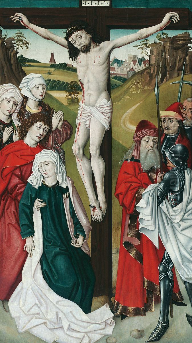 Kreuzigung Christi Oil Painting by Master of the Schotten Altarpiece