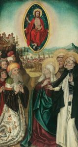 Vision des hl. Dominikus von Christus mit den drei Lanzen