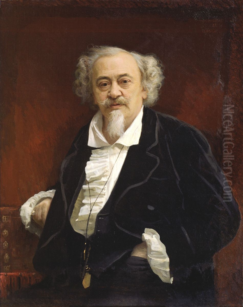 Portrait of Vasily Vasilievich Samoilov Oil Painting by Ivan Kramskoi